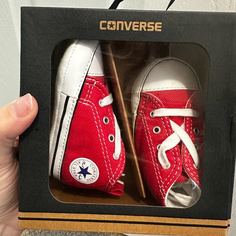 Converse Crib Kids Red Sneakers